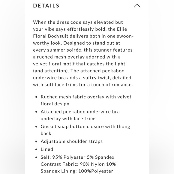 Vici - Bodysuit - like New - see all pics for size & pics - Picture 4 of 5